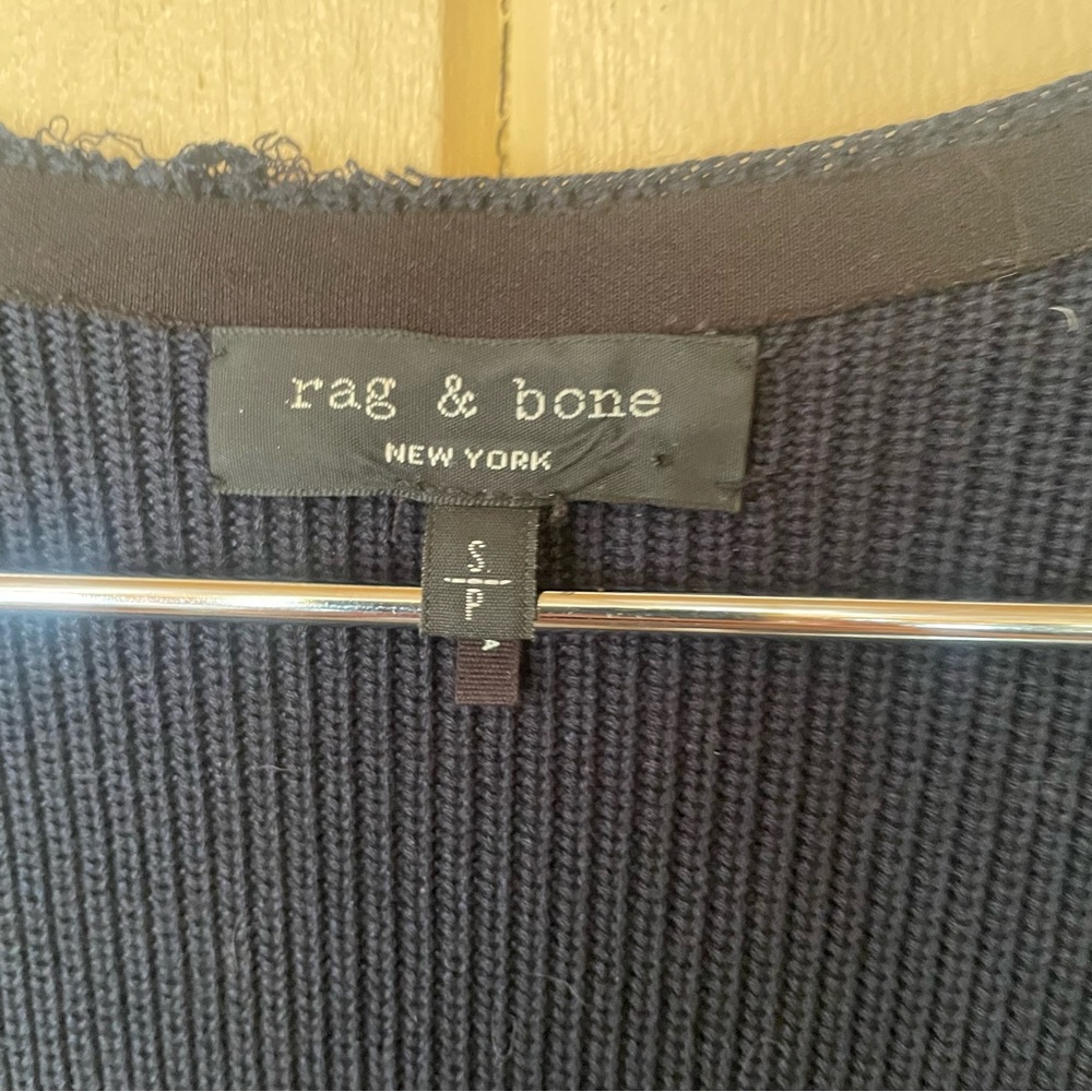 Rag & Bone Michelle Navy Jumper Knit Sweater Dress - Picture 6 of 10